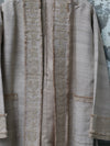 INTO THE EAST 25 Autumn/Winter Tussah Silk Patch Cardigan Jacket ITE-E1DGSS003SD22JK-SHA Sand